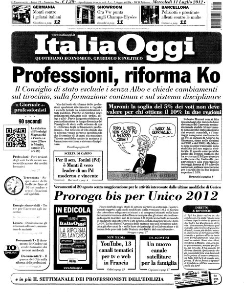 Italia oggi : quotidiano di economia finanza e politica